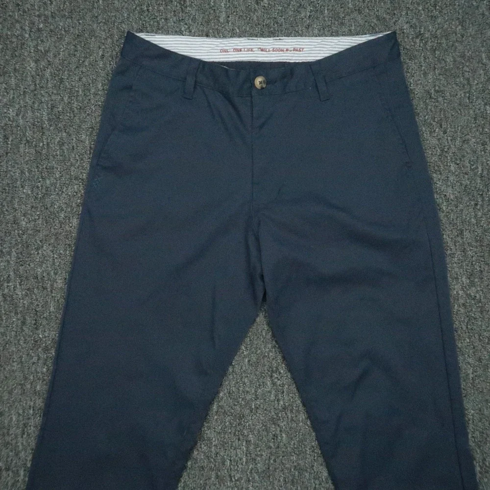 Rhone Pants Mens 30x32 Blue Tech Chino Performance Twill Travel Lightweight‎